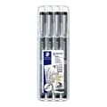 Miniatyrbild 3 av 3: Staedtler pigment Liner svart 4-pack