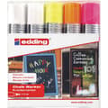 Miniatyrbild 1 av 4: Edding 4090 4-4090-5999 Märkkrita Vit, Vit, Neongul, Neonorange, Neonrosa 4 mm, 15 mm
