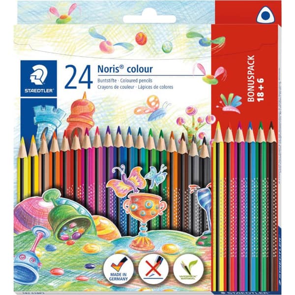 Staedtler Färgpenna Noris trekant 187 C18P1 1 set