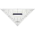 Miniatyrbild 1 av 3: Staedtler Geometritriangel 568 35 Glasklar Längd på hypotenusan: 22 cm