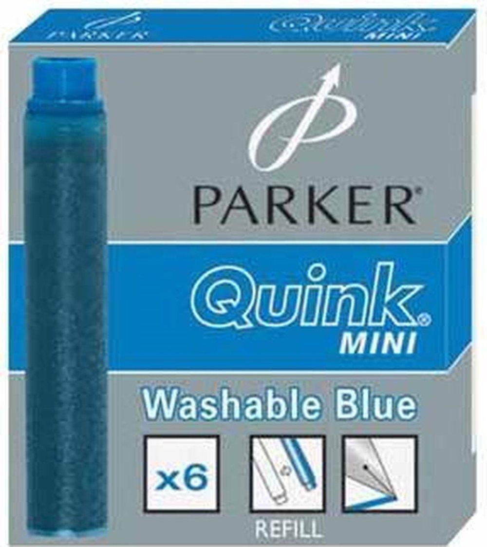 Parker Esprit bläckpatroner Quink Blue 6x
