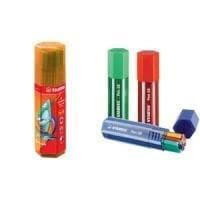 STABILO Fiber Pen 68, Big Pen Box 20, plastlåda, diverse färger, linjebredd: 1,0 mm, bläck (6820-1)