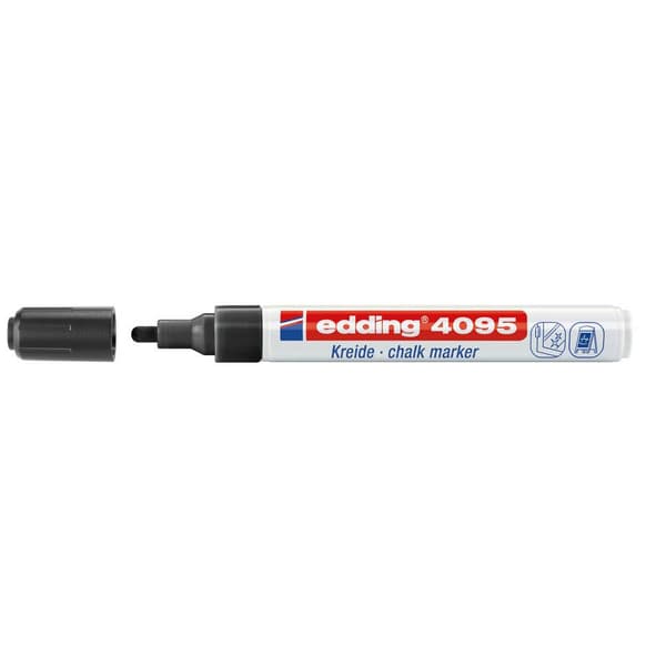 Edding 4095 4-4095001 Märkkrita Svart 4 mm, 15 mm