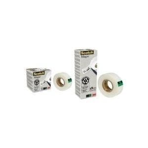 3M Scotch Magic selvklæbende film 900, 19 mm x 33 m, pakke med 9, kan rives i hånden, limes på usynlig, kan rives af, - 9 stykker (90019339)