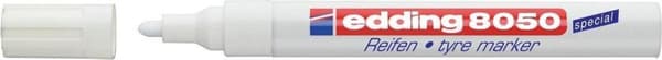 Edding 8050 dækmarkør hvid - 1 stk