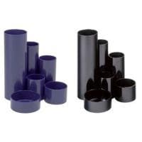 MAUL pennhållare MAULdeskbox, blå, plast 6 rör med olika diametrar och höjder (41155-37)