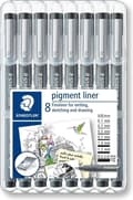 Pikkukuva 1 / 5: pigmenttilainer fineliner - laatikko 8 kpl