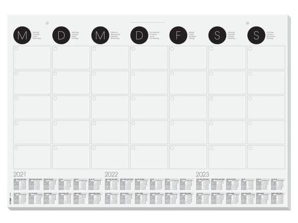 vægkalender Sigel 595x410mm månedsplanlægger SI-HO550