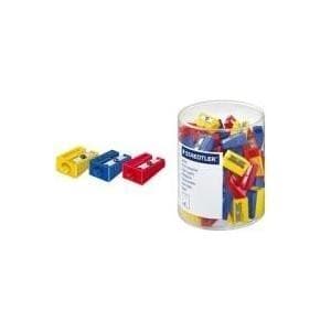 STAEDTLER 51050KP100 blyantspidsere assorterede farver, 100 styk i æskeemballage