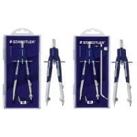 STAEDTLER pikasäätökompassi Mars Comfort 552 02 painonappimekanismilla, keskivetokara, lyijyjalka (552 02)