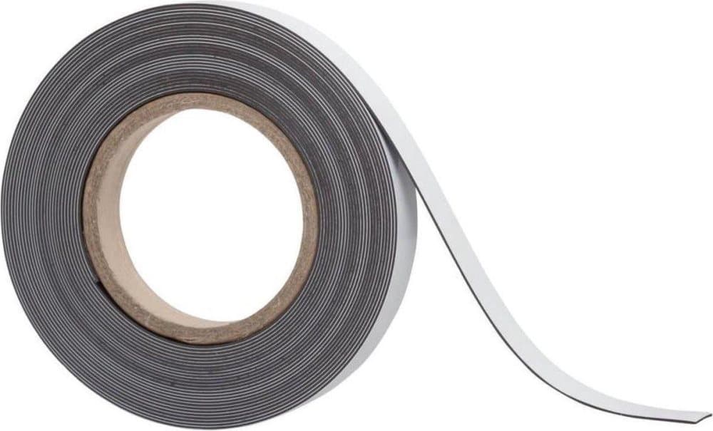 Maul skrivbar magnettejp 20mm x 10m vit