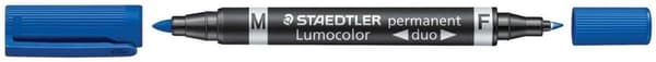 STAEDTLER Lumocolor permanent duo 348 Highlighter Blå - 10 stk