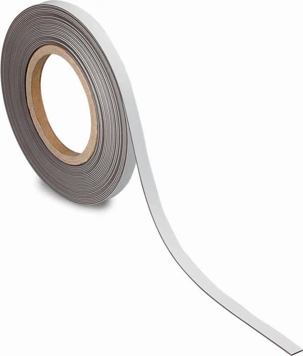Maul magneettinen etikettinauha, pyyhittävä, ft 10 mx 10 mm x 1 mm