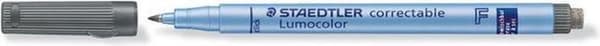 STAEDTLER Lumocolor Correctable 305 Marker, ei pysyvä, hienokärkinen, musta (laatikko 10 kpl)