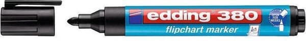 edding flipover tusch 380 1,5 - 3 mm, sort (pakke med 10 stk.)