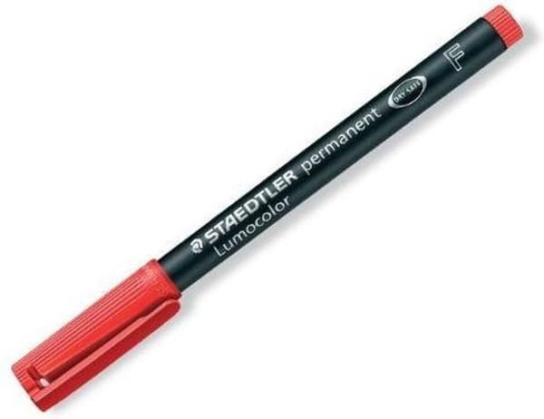 Staedtler Lumocolor 318-2 permanent markør Red Bullet point 10 stk.
