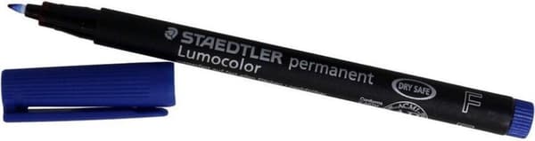 Staedtler Permanent markør F Lumocolor Linjebredde 0,6 mm Blå