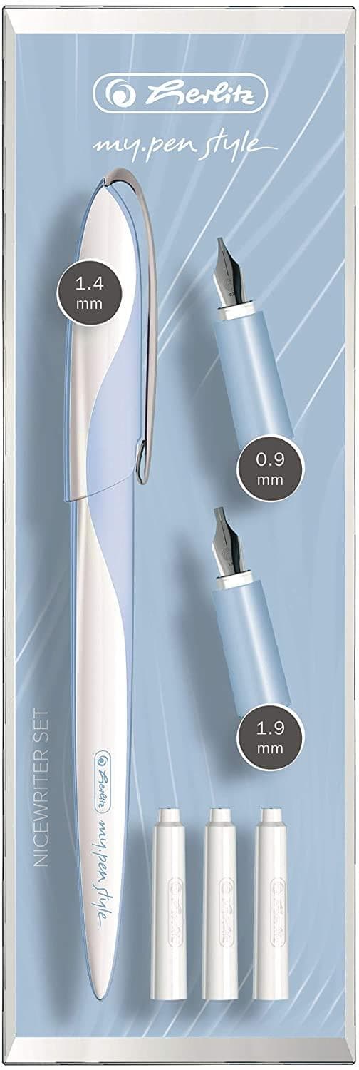 Herlitz 11360294 Nicewriter Set my.pen style, lyseblå (11360294)