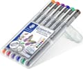 Pikkukuva 1 / 10: pigmenttilainer fineliner - laatikko 0,3 mm - 6 väriä