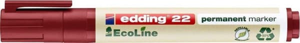Edding 22 - Ecoline Permanent Marker - Rød