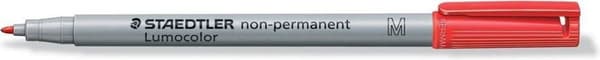 Staedtler OHP markör Lumocolor icke-permanent, fin 1 mm spets, röd
