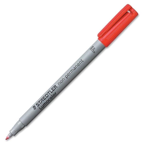 Staedtler OHP markör Lumocolor Icke-permanent röd, fin 0,6 mm