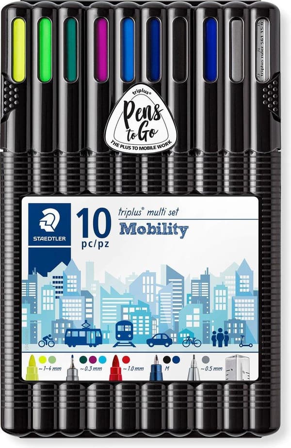 STAEDTLER triplus multisæt mobilitetssæt 10 stk