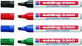 Miniatyrbild 1 av 5: Edding 3300 - permanent markör - med lutande spets - diverse - set om 4