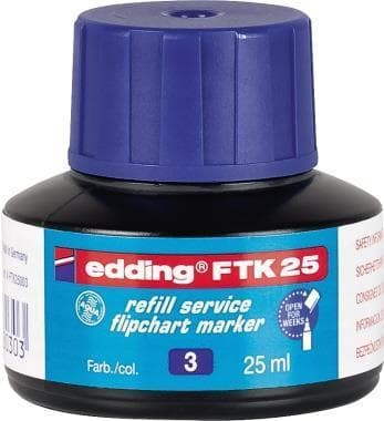 FTK25 blått påfyllningsbläck med kapillärsystem (4-FTK25003)