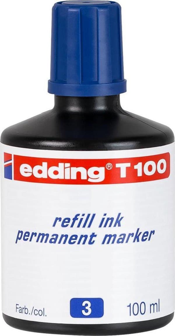 Edding T-100 blækpatron 1 stk. Original Blå