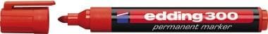 Edding 300 permanent markør rød 10 stk (4-300002)