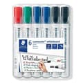 Pikkukuva 1 / 6: 6 STAEDTLER 351 WP6 X valkotaulumerkit eri väreissä 2,0 mm