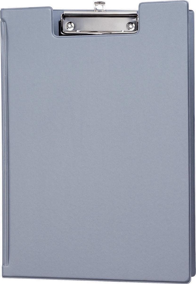 Maul klippfil med huvudklämma och inläggsfil, gjord av PP, för fot A4, silver