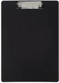 MAUL plast clipboard PP, DIN A4, sort, spændebredde: ca. 8 mm, mål: (B)220 x (D)23 x (H)315 mm, - 1 stk (23601-90)