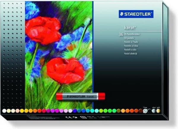 karat oljepastell 11 mm - set 36 st