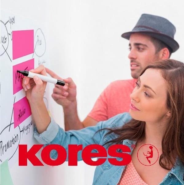 Whiteboard & Flipover tuscher Kores XW1, rund spids 1-3mm 6 stk
