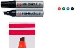 SAKURA Permanent Marker Pen-touch Extra bred blå fiberspets Aluminiumfat Lösningsmedelsbaserad - 1 stycke (XTJK36)