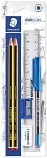 STAEDTLER 120SET BKD blyant Noris elevsæt, blisterkort, blå, pakke med 2 brevpapirsæt