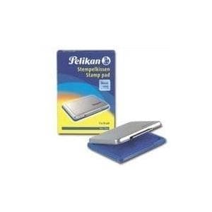 PELIKAN stempelpude 2 blå i metalhus stempeloverflade 7x11 cm blå imprægneret med farve uden olie. genopfyldelig (00331017)