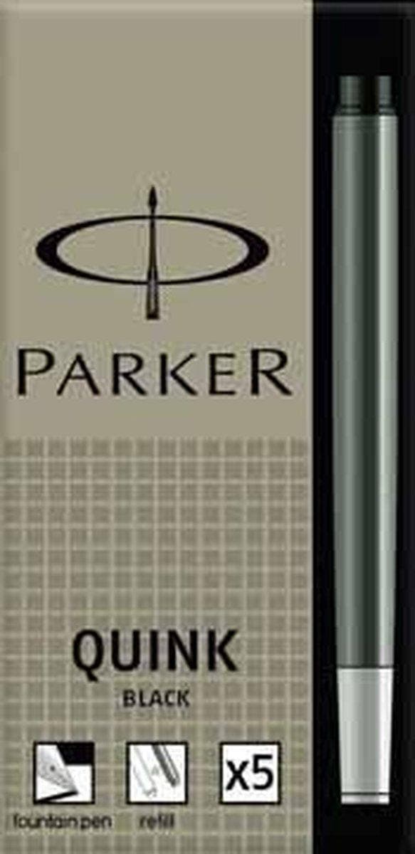 Parker blækpatroner Quink sort