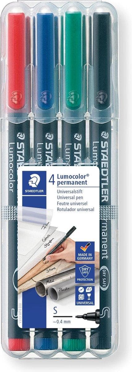Lumocolor S permanent - Æske 4 stk