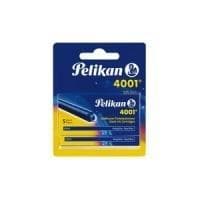 PELIKAN blækpatron 4001 stor GTP-5-k-bl til patron fyldepen slettebar- vaskbar kongeblå blister 2 poser 10 Pat. (00330852)
