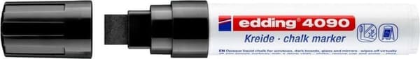 Edding 4090 Vinduesmarkør Chalk Marker sort