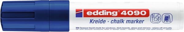 Edding 4090 Vinduesmarkør Chalk Marker blå