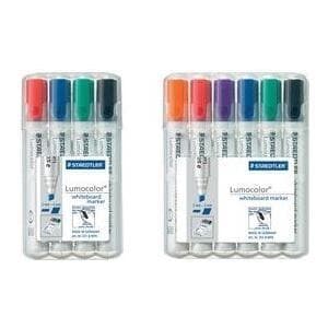 Staedtler Lumocolor 351 B WP4 Svart - Blå - Grön - Röd 4st(ar) Markörer (351 B WP4)