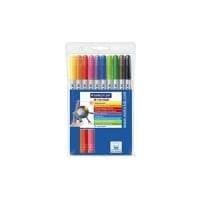 STAEDTLER Noris Club pen med dobbelt ende, etui med 10, blytykkelse: 1,0 og 3,0 mm, rund, blæk med mad (320 NWP10)