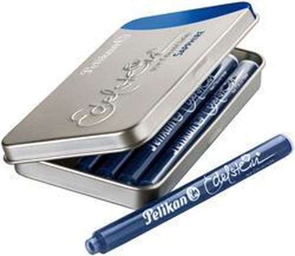 Pelikan Tintenpatrone Edelstein Ink GTP/6 Topaz i Metalletu