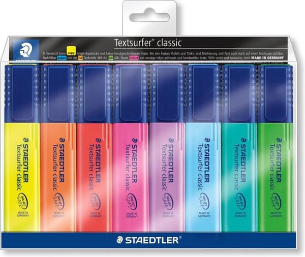 STAEDTLER Textsurfer klassinen tekstimerkki - sarja 8 kpl