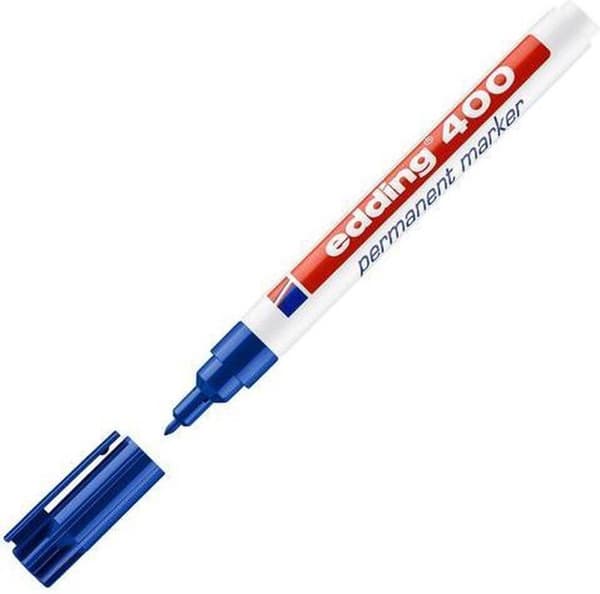 Filtpen edding 400 rund blå 1mm - 10 stykker - 10 stykker