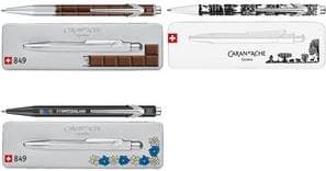Caran d-Ache 849 Edelweiss Blue Clip-on udtrækkelig kuglepen Medium 1 stk(e) (849.769)